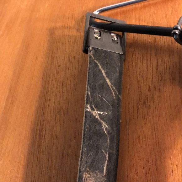 3 belts!  Ford Mustang black genuine leather belt,  and 2 utility OS belts. - Picture 12 of 14